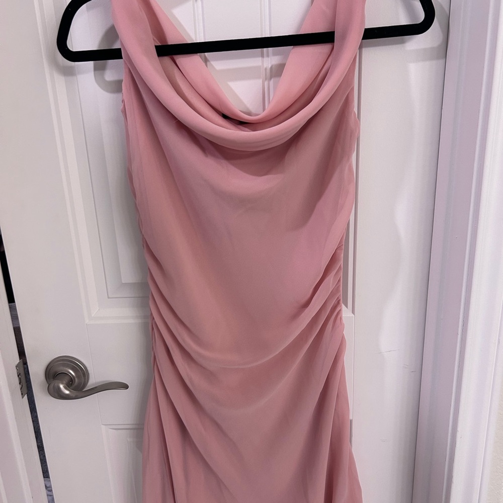 Light pink short cocktail dress